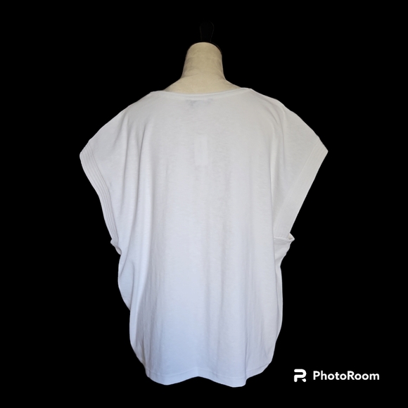 NWT Banana Republic Factory Trapunto Top White size XL - Picture 5 of 6